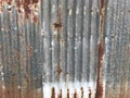 Old zinc sheet by rust texture pattern background Royalty Free Stock Photo