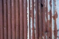 Old zinc texture background.Old rusty galvanized, corrugated iron siding vintage texture background, Rusty corrugated metal wall Royalty Free Stock Photo