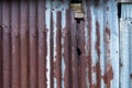 Old zinc texture background.Old rusty galvanized, corrugated iron siding vintage texture background, Rusty corrugated metal wall Royalty Free Stock Photo