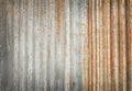 Old zinc texture background, rusty on galvanized metal surface Royalty Free Stock Photo