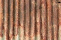 Old zinc wall texture background, rusty on galvanized metal panel sheeting Royalty Free Stock Photo