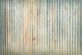 Old zinc wall texture background, rusty on galvanized metal panel sheeting Royalty Free Stock Photo