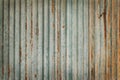 Old zinc wall texture background, rusty on galvanized metal panel sheeting Royalty Free Stock Photo