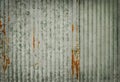 Old zinc wall texture background, rusty on galvanized metal panel sheeting Royalty Free Stock Photo