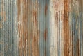 Old zinc wall texture background, rusty on galvanized metal panel sheeting Royalty Free Stock Photo