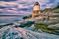 Oldcastle lighthouse in newport rhode island Royalty Free Stock Photo