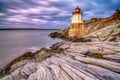 Oldcastle lighthouse in newport rhode island Royalty Free Stock Photo