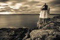 Oldcastle lighthouse in newport rhode island Royalty Free Stock Photo