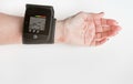 Arm with Wrist Blood Pressure Cuff with Reading