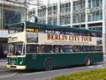 Older Berlin bus for city tours on the boulevard `Tauentzien` in Berlin Charlottenburg