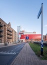 older and colorful modern buildings on kop van zuid in rotterdam Royalty Free Stock Photo