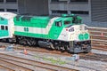 Older GO Train Diesel Engine At Union Station Royalty Free Stock Photo