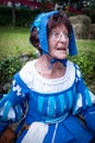 Older lady in medieval costume