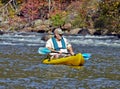 Older Man in Kayak Royalty Free Stock Photo