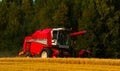 Red Massey Ferguson harvester Royalty Free Stock Photo