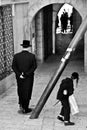 Older men and boy in Jerusalem, Israel