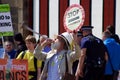 An Older Protester at the Anti-Fracking Protest in Preston