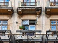 Older Style Apartment Building, Bucharest, Romania Royalty Free Stock Photo