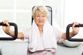 Older woman working out