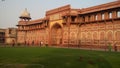 Oldest beautiful indian historical building red fort of agra 