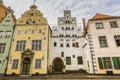 Oldest buildings in Riga Latvia - the Three Brothers Royalty Free Stock Photo