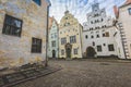 Oldest buildings in Riga Latvia - the Three Brothers Royalty Free Stock Photo