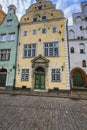 Oldest buildings in Riga Latvia - the Three Brothers Royalty Free Stock Photo