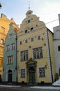 Oldest buildings in Riga old town - `the Three Brothers.` Royalty Free Stock Photo