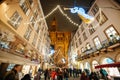 The oldest Christmas Market in Europe - Strasbourg, Alsace, Fran Royalty Free Stock Photo