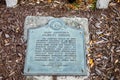 Oldest house, St. Augustine, Florida plaque