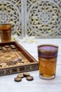 Oldest known board games Backgammon Royalty Free Stock Photo