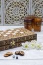 Oldest known board games Backgammon Royalty Free Stock Photo