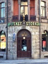 The oldest pharmacy in Stockholm Royalty Free Stock Photo