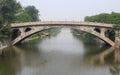 The oldest stone-arched bridge Royalty Free Stock Photo