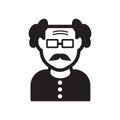 Oldman face icon. Trendy Oldman face logo concept on white background from People collection