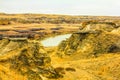 Oldman river flowing through the badlands Royalty Free Stock Photo