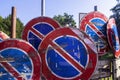 Olds road signs Royalty Free Stock Photo