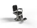 Oldscool barber chair 3d image Royalty Free Stock Photo