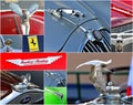 Oldtimer car rally collage Royalty Free Stock Photo