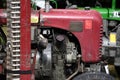 Vintage tractor meeting in Desselbrunn VÃÂ¶cklabruck district Royalty Free Stock Photo