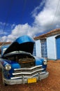 Oldtimer in Trinidad, cuba Royalty Free Stock Photo