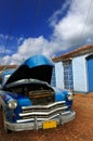 Oldtimer in Trinidad, cuba Royalty Free Stock Photo