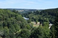 Hellental, Germany - 07 30 2020: valley between Hellental and the reservoir