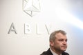 Olegs Fils, during press conference at ABLV bank in Riga, Latvia