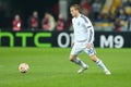 Oleh Gusev runs with ball, UEFA Europa League Round of 16 second leg match between Dynamo and Everton