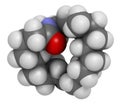 Oleoylethanolamide OEA endogenous peroxisome proliferator-activated receptor alpha PPAR-ÃÂ± agonist molecule. 3D rendering..