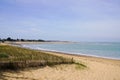 Oleron island dune Atlantic beach sand in charente ocean france Royalty Free Stock Photo