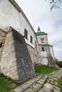 Olesko, Ukraine - 02 MAY 2017: View to the historic castle in Olesko, Lviv region, Ukraine
