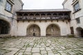 Olesko, Ukraine - 02 MAY 2017: View to the historic castle in Olesko, Lviv region, Ukraine