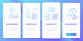 Olfactory branding types blue gradient onboarding mobile app screen